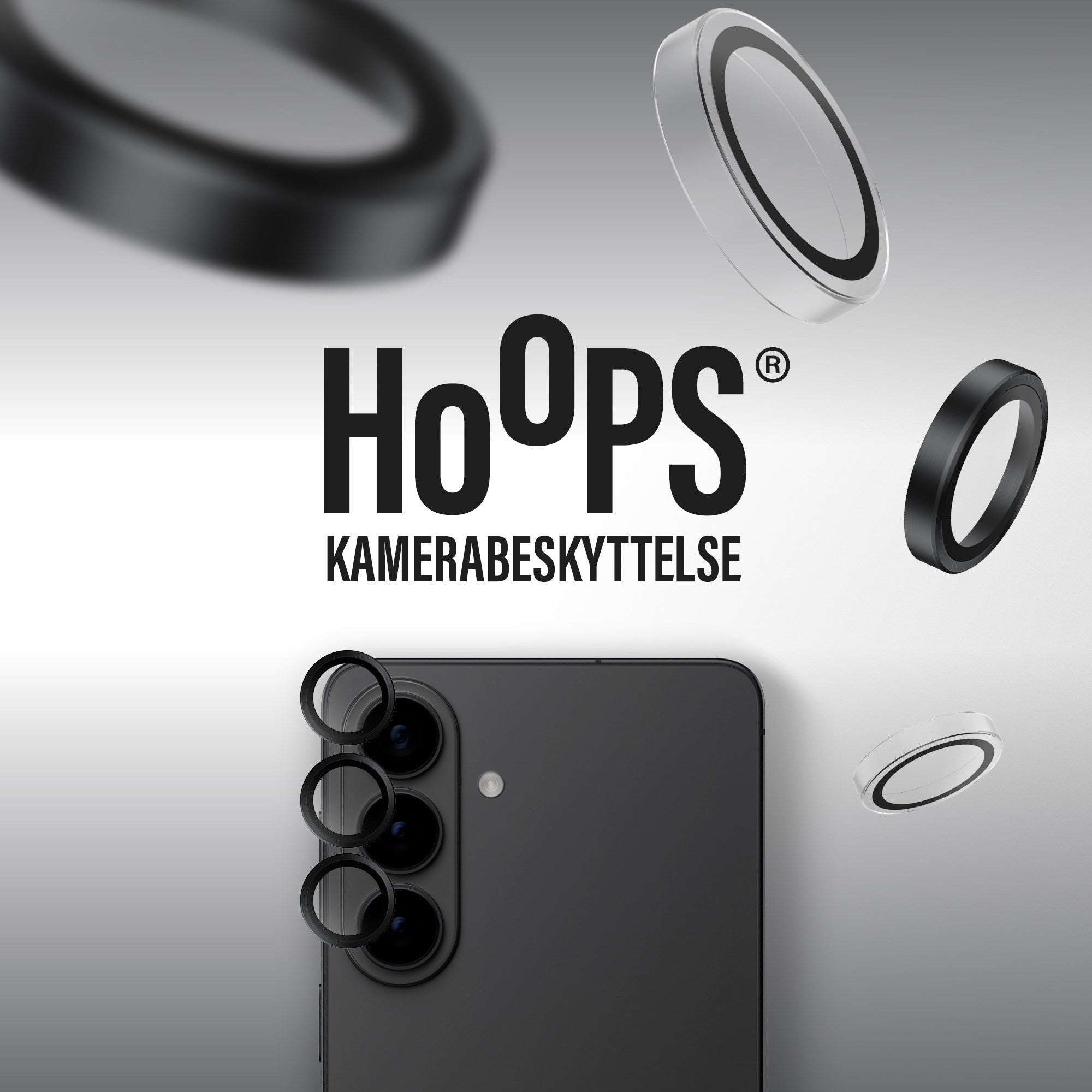 PanzerGlass® Hoops® Kameralinsebeskytter Sort Samsung Galaxy S26 | S26+
